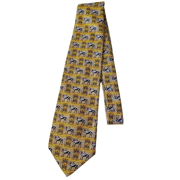 PIERANGELO MASCIADRI 100% Silk Men’s Tie - Picture 1 of 5